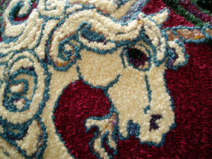 unicorn rug detail