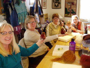 needle felting students