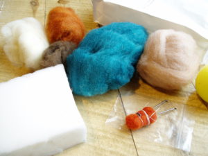 felting kit parts