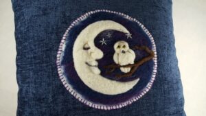 Owl Moon pillow