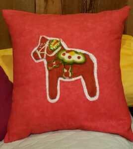 dala horse pillow