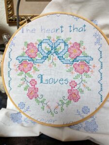 embroidery heart