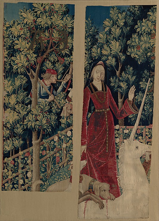cloisters unicorn in garden